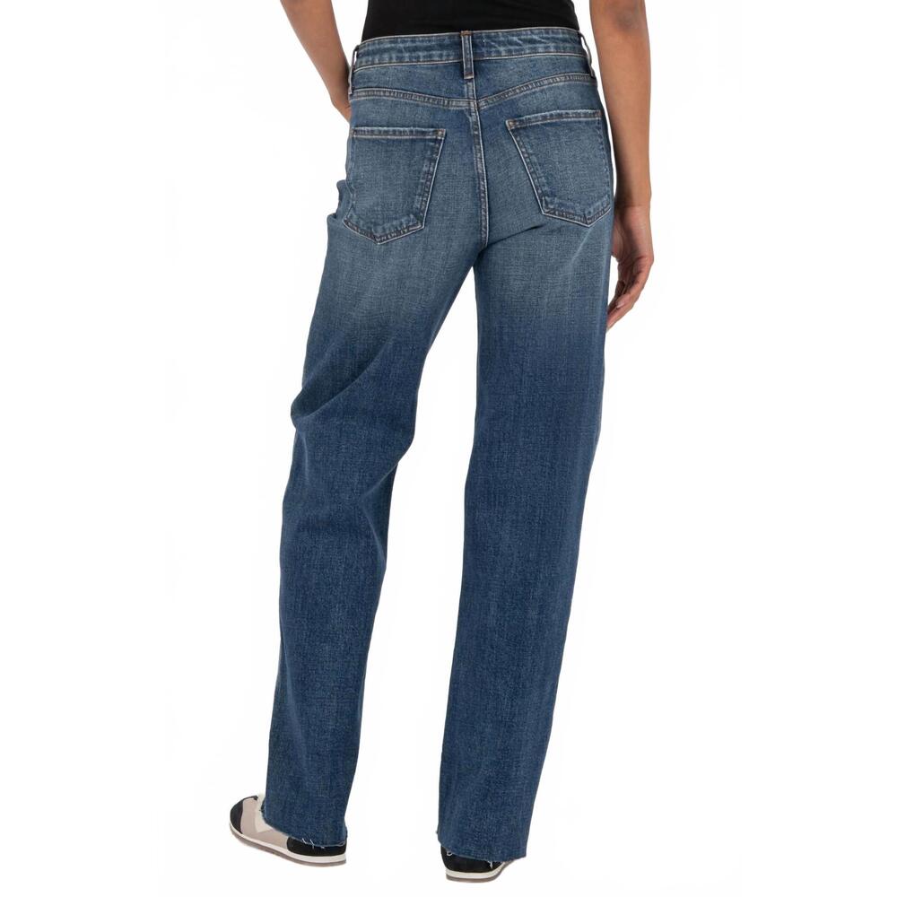 NEW KUT FROM THE KLOTH sienna high rise straight leg jeans in wise - Picture 3 of 5